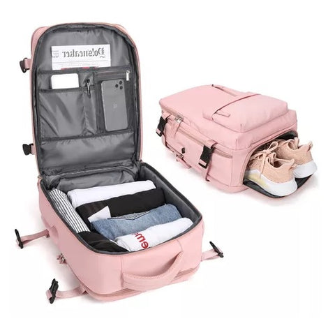 Mochila Viajera Multifuncional Expandible Viral Tik Tok