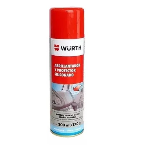Silicona Wurth Abrillantadora Y Lubricante Autos 300 Ml